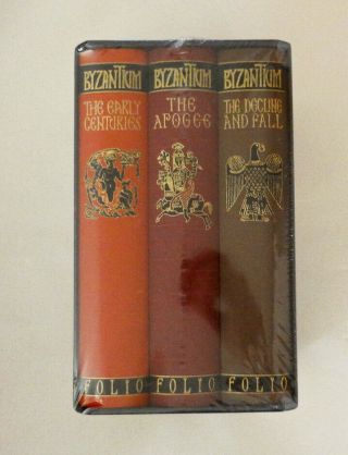 Folio Society.  Byzantium.  Boxed Set.  Three Volumes.  John Julian Norwich.