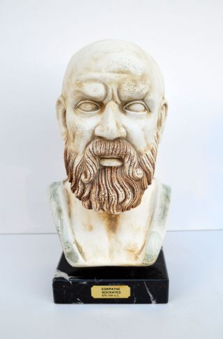 Socrates Ancient Greek Philosopher Great Sculpture Statue Bust Artifact