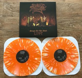King Diamond Songs For The Dead Live Orange Splatter Vinyl Metal Blade Press