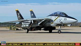 Hasegawa 1/72 Us Navy F - 14b Tomcat Vf - 103 Jolly Rogers W / High Detail