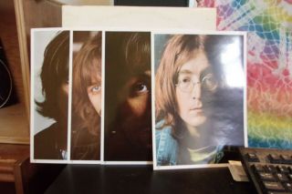 The Beatles White Album 2lp 1968 Pressing A0380984 Has Poster And Pix