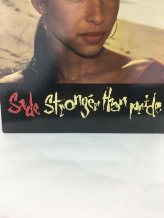 SADE LP Stronger Than Pride Epic Orig.  Vinyl Record 44210 2