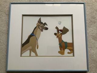 Disney Serigraph Cel - All Dogs Go To Heaven (charlie And Itchy)