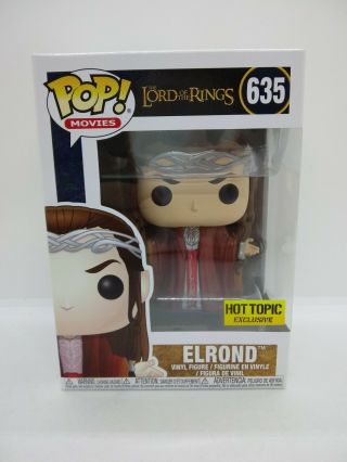 Funko Pop The Lord Of The Rings 635 Elrond Hot Topic Exclusive