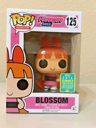 Funko Pop - Cartoon - Powerpuff Girls - Blossom 125 - 2016 Sdcc -