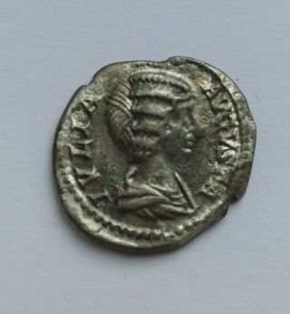 Ancient Roman Silver Denarius Julia Domna /193 - 211 Ad/