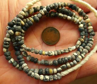 58cm Perles Verre Ancien Nila Afrique Mali Ancient Excavated Glass Trade Beads