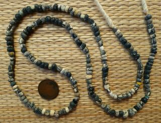 58cm Perles Verre Ancien NILA Afrique Mali Ancient Excavated Glass Trade Beads 2