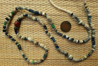 60cm Perles Verre Ancien NILA Afrique Mali Ancient Excavated Glass Trade Beads 3
