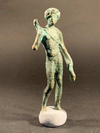 Rare Ancient Roman Bronze Statue Of God Mars - Stunning - Circa: 100 - 400 Ad