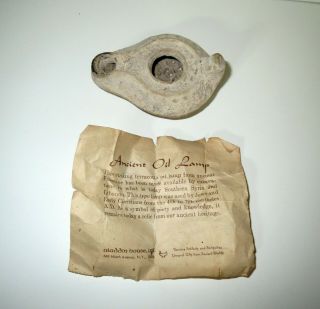 Ancient Roman Holy Land - Oil Lamp Relic Antiquity - Archeological Dig