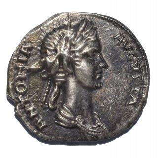 Ar Denarius Antonia,  Mother Of Claudius,  Roman Empire 41ad Silver Novelty Strike