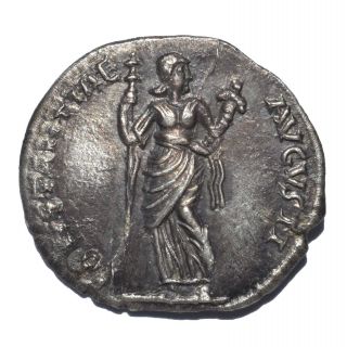 AR DENARIUS ANTONIA,  MOTHER OF CLAUDIUS,  ROMAN EMPIRE 41AD SILVER NOVELTY STRIKE 2