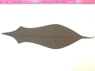 Huge African Ancient Iron Spear Head Antique 18 " Lance K25