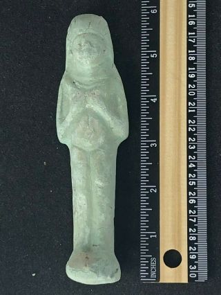Egyptian Ancient Faience Ushabti 6 " From Egypt Possibly 500 - 1500 Bc
