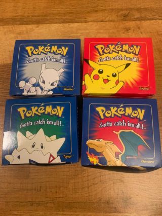 Pokémon 23 Karat Gold Plated Cards Set Of 4 Pikachu Charizard Mew Two Togepi