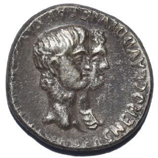 Ar Denarius Nero,  Agrippina Jugate Busts Roman Empire 55ad Silver Novelty Strike