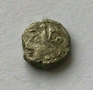 Ancient Celtic Central Europe Vindelici Silver Ar Obol 2nd Century Bc - E425