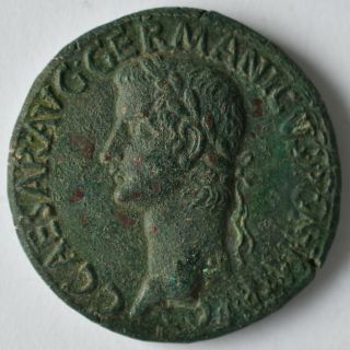 Æ Sestertius Gaius Caligula Roman Empire 37 - 38 Ad Copper Coin Novelty Strike