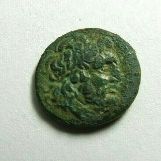 Ancient Very Fine 330bc Alexander The Great & Eagle Greek Coin Macedon Green Pat