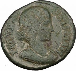 Fausta With Constantine Ii And Constantius Ii 326ad Ancient Roman Coin I39085
