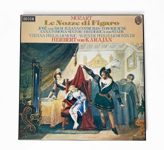 Mozart Le Nozze Di Figaro Karajan 1979 4 Lp Box Set M/m -,  Decca Stereo 6bb 132/5