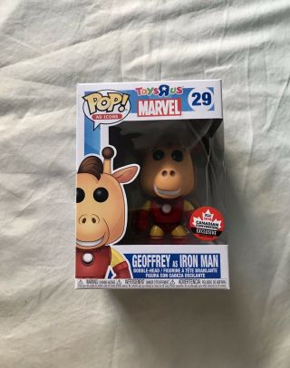 Funko Pop Ad Icons Toys R Us Geoffrey As Iron Man Canadian Convention Exclusive