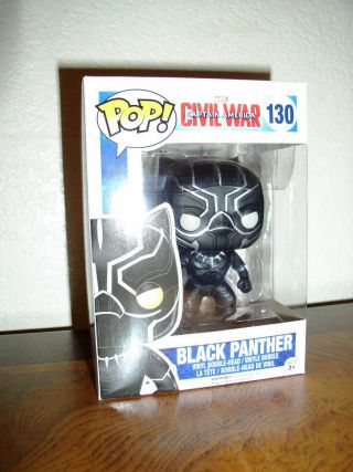 Funko Pop Vinyl: Marvel Civil War - Captain America - Black Panther (, 130)