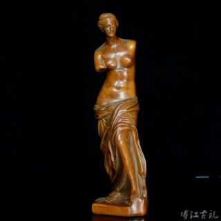 Collectable China Old Boxwood Hand - Carved Ancient Rome Greece Delicate Statue