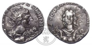 Ar Antoninianus Aurelian Roman Empire 270 - 275ad Silver Coin Novelty Strike Sol