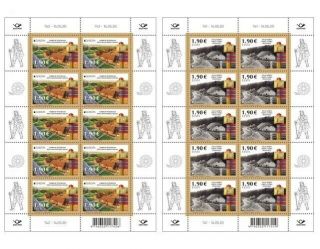 Stamp Sheet Of Estonia 2020 - Ancient Postal Routes 741/742 - 14.  05.  20 (2 Sheets)