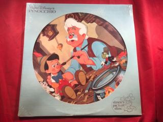 G1 - 1 Walt Disney Pinocchio.  Picture Disc.  Motion Picture Soundtrack