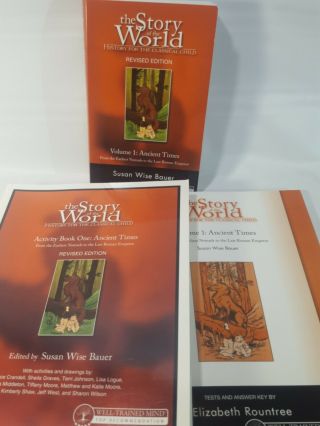 The Story Of The World Volume 1 Ancient Student Text & Activity Book & Test Book