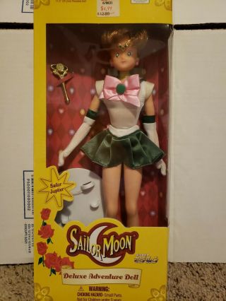 Sailor Moon Deluxe Adventure Doll Sailor Jupiter 2000 Irwin 11.  5 " Inches Nib