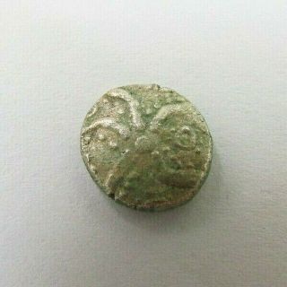 Hammered Ancient Celtic Silver Quarter Stater Durotriges Circa 100 Bc (939)