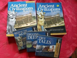 Ancient Civilizations & The Bible Teacher Guide Student Workbook & Cds Set
