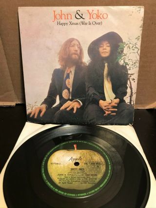 Brazil Import 45 John Lennon Yoko Apple Happy Xmas (war Is Over) Beatles Ps 1971