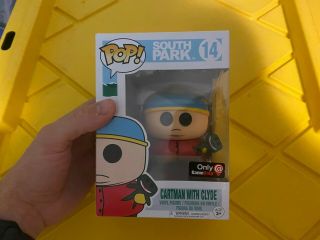 Rare Out Of Print Vaulted Funko Pop South Park Cartman With Clyde 14 Gamestop
