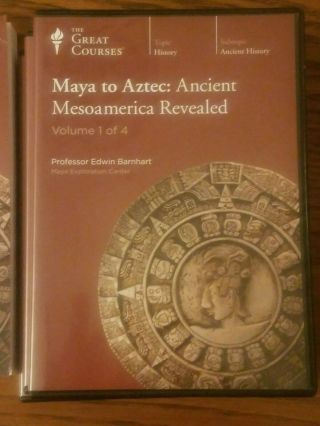 Maya To Aztec: Ancient Mesoamerica Revealed - The Great Courses - Book & 24 Cds