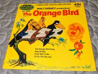 Walt Disney The Orange Bird Vintage Lp Vinyl Record 1972