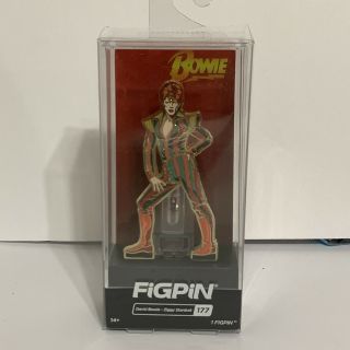 Figpin 177 David Bowie Ziggy Stardust Colorful Collectible In Hard Case,
