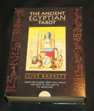 The Ancient Egyptian Tarot Card Book Set Clive Barrett