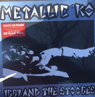Iggy Pop And The Stooges Metallic Vinyl Ko Poster Rsd 2016 Record Store Day Punk