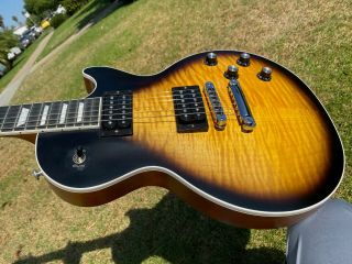 2018 Gibson Les Paul Player Plus Satin Vintage Tobacco Sunburst Flametop