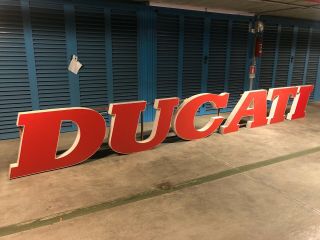 Ducati Factory Sign Vintage 1980 