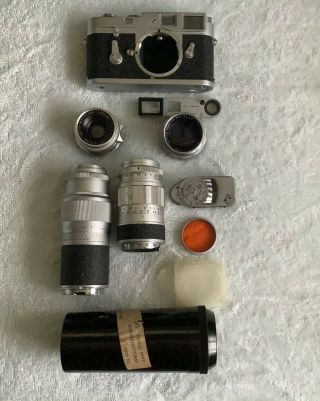 Vintage Leica M2 With Leitz Lenses