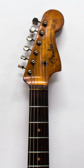 1961/62 Fender Jazzmaster Electric Guitar with Case - Sunburst - Vintage Slab 3