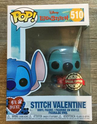 Funko Pop Disney Lilo And Stitch Stitch Valentine 510 Hot Topic Exclusive 2019