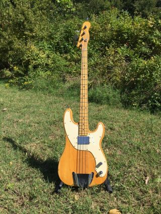 1975 Fender Telecaster Bass - Natural Finish - Vintage Collectible Bass Guitar