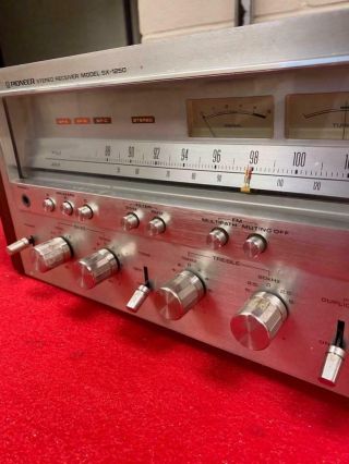 Pioneer SX - 1250 Vintage Stereo Receiver 3